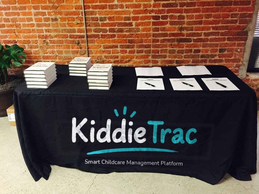 KiddieTrac tabletop booth design